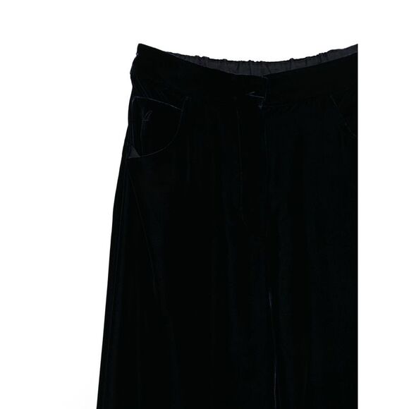 Emporio Armani Women's Trousers Blue Straight Leg